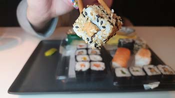 Ein Mukbang-Video Ein Mukbang-Video